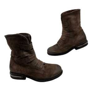 A.S 98 Brown Leather Ankle Boots | Women’s Size 38EU